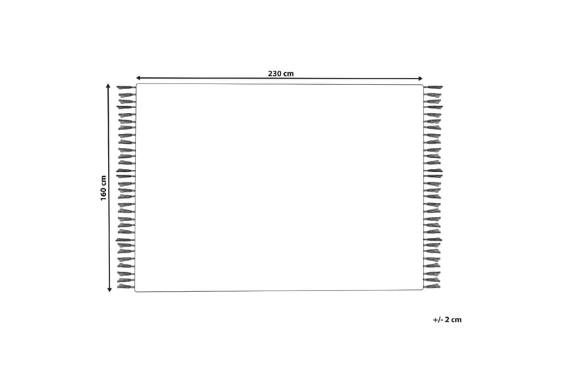 Ullmatta Kavak 160x230 cm - Svart/Vit - Textil & mattor - Matta - Modern matta - Ullmatta