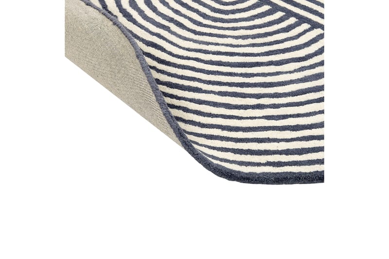 Ullmatta Kweta 140x200 cm Oval - Svart/Vit - Textil & mattor - Matta - Modern matta - Ullmatta