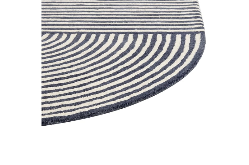 Ullmatta Kweta 140x200 cm Oval - Svart/Vit - Textil & mattor - Matta - Modern matta - Ullmatta