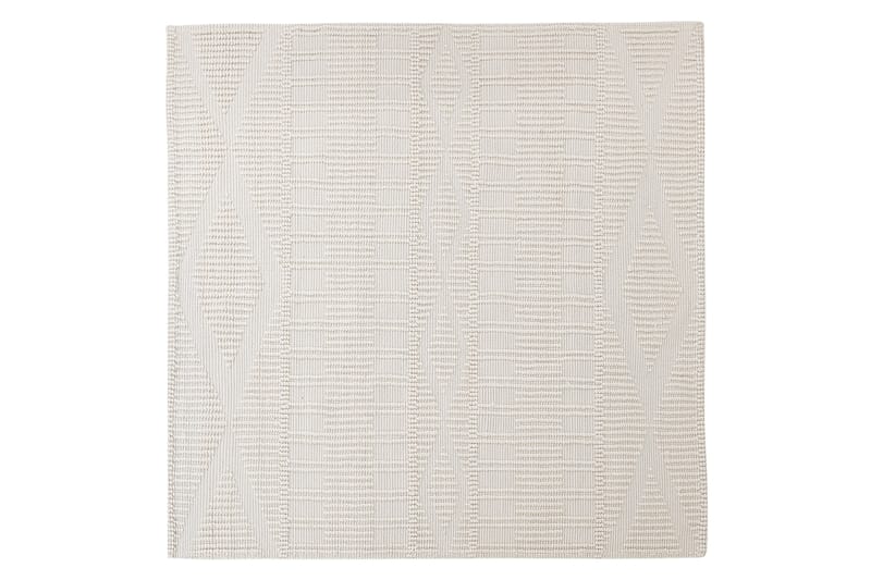 Ullmatta Lapseki 200x200 cm - Beige - Små mattor - Stor matta - Mönstrad matta - Ullmatta