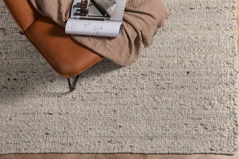 Loump Ullmatta 160x230 cm - Vit/Beige - Textil & mattor - Matta - Modern matta - Ullmatta