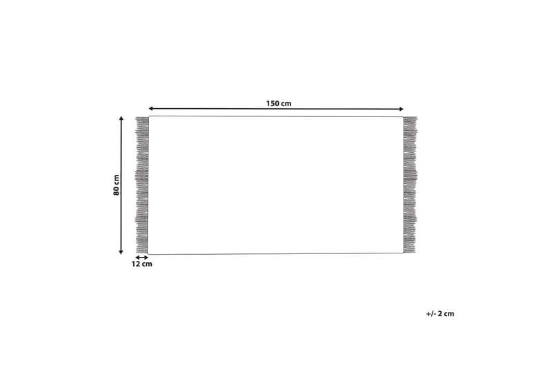 Ullmatta Tekeler 80x150 cm - Grå - Ullmatta