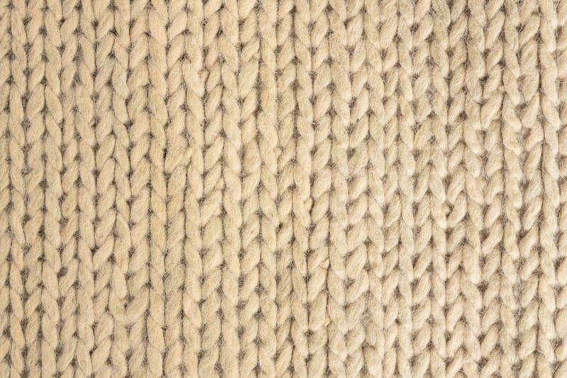 Ullmatta Campers 250x350 cm - Cremevit - Små mattor - Stor matta - Mönstrad matta - Ullmatta