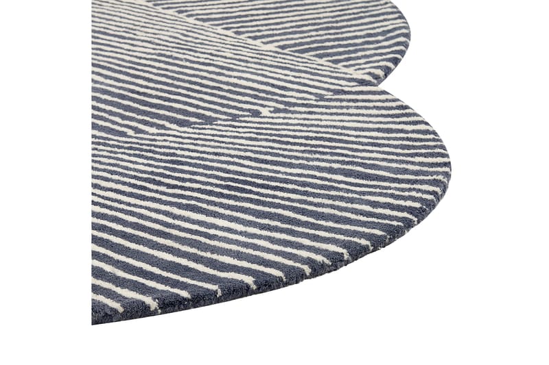 Ullmatta Zabol 140x200 cm Oval - Svart/Vit - Textil & mattor - Matta - Modern matta - Ullmatta