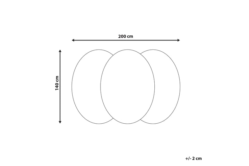 Ullmatta Zabol 140x200 cm Oval - Svart/Vit - Textil & mattor - Matta - Modern matta - Ullmatta