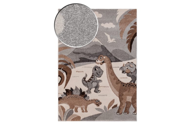 Atlas Jurassic Wiltonmatta 120x170 cm - Grå/Natur - Textil & mattor - Matta - Modern matta - Wiltonmatta