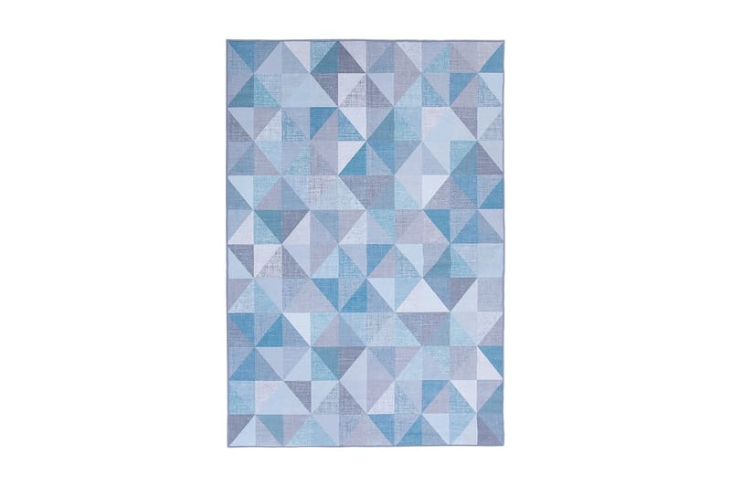 Matta Kartepe 160x230 cm - Blå - Wiltonmatta - Stor matta - Mönstrad matta - Friezematta - Små mattor