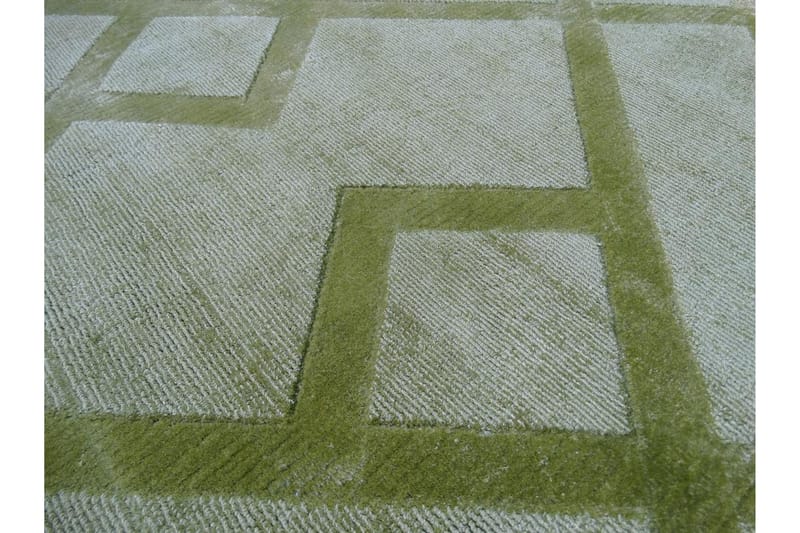 Matta Ntownstret Eppdun 80x150 cm Ädelgrön - D-Sign - Wiltonmatta - Stor matta - Mönstrad matta - Friezematta - Små mattor