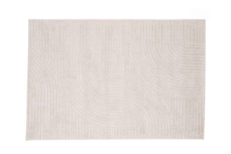 Wiltonmatta Hiroya 200x290 cm Rektangulär - Vit - Wiltonmatta - Stor matta - Mönstrad matta - Friezematta - Små mattor