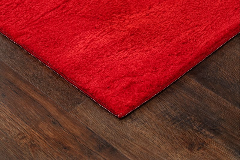 Wiltonmatta Softina 200x290 cm - Röd - Wiltonmatta - Stor matta - Mönstrad matta - Friezematta - Små mattor