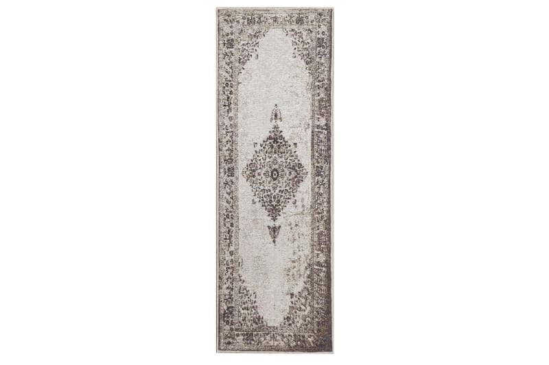Chenillematta Asha 80x250 cm - Grå - Små mattor - Orientalisk matta - Stor matta - Persisk matta