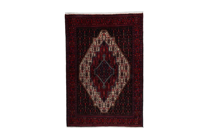 Handknuten Exklusiv Persisk Matta 126x184 cm - Röd/Creme - Textil & mattor - Matta - Orientalisk matta - Persisk matta