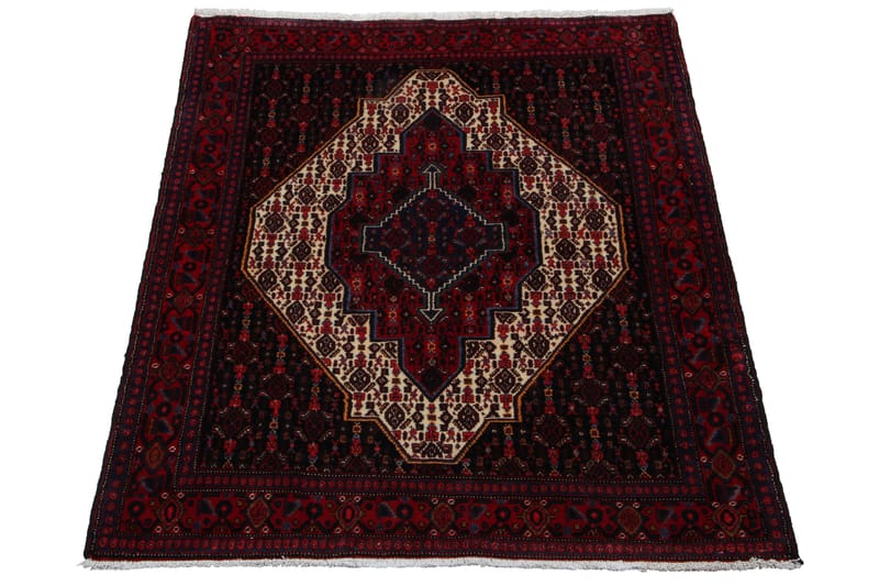 Handknuten Exklusiv Persisk Matta 130x179 cm - Röd/Creme - Persisk matta - Orientalisk matta