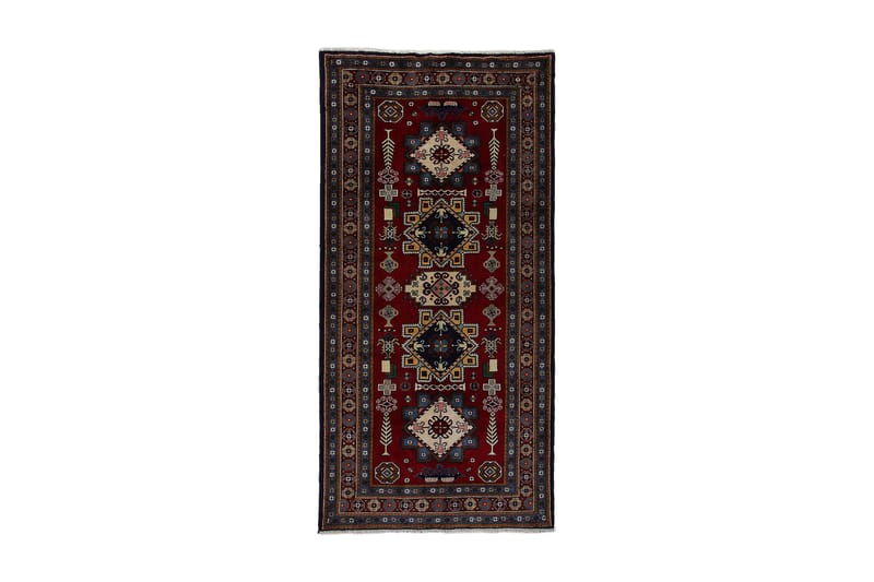 Handknuten Exklusiv Persisk Matta 144x295 cm - Röd/Mörkblå - Textil & mattor - Matta - Orientalisk matta - Persisk matta