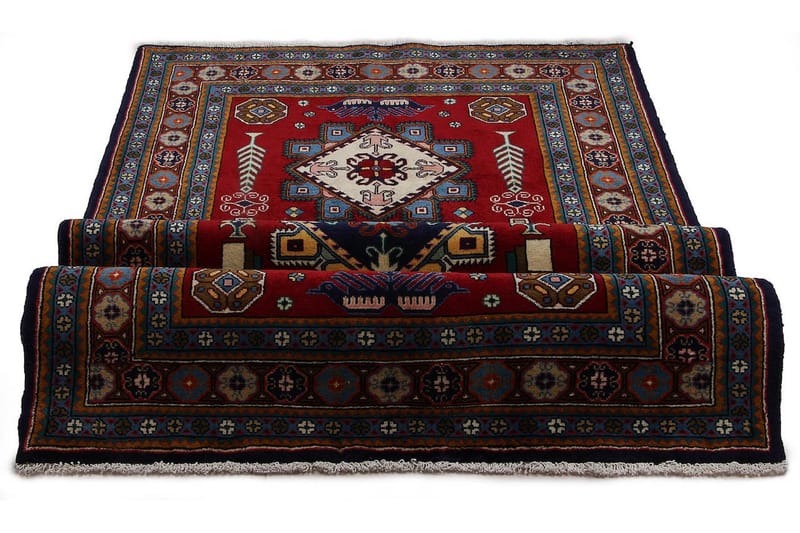 Handknuten Exklusiv Persisk Matta 144x295 cm - Röd/Mörkblå - Textil & mattor - Matta - Orientalisk matta - Persisk matta