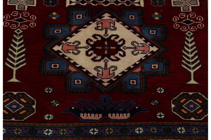 Handknuten Exklusiv Persisk Matta 144x295 cm - Röd/Mörkblå - Textil & mattor - Matta - Orientalisk matta - Persisk matta