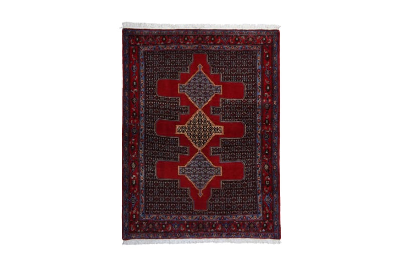 Handknuten Exklusiv Persisk Dubbelvävd Matta 125x169 cm - Röd/Blå - Textil & mattor - Matta - Orientalisk matta - Persisk matta