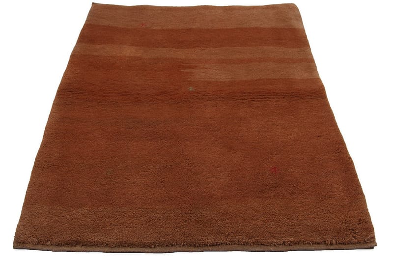 Handknuten Gabbeh Shiraz Ull Orange 105x140cm - Orange - Textil & mattor - Matta - Orientalisk matta