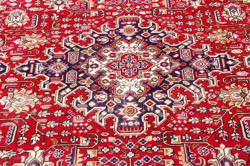 Handknuten Persisk Patinamatta 195x290 cm - Röd/Mörkblå - Textil & mattor - Matta - Orientalisk matta - Persisk matta