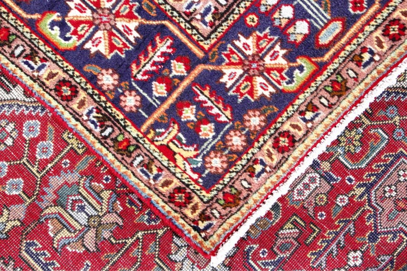 Handknuten Persisk Patinamatta 195x290 cm - Röd/Mörkblå - Textil & mattor - Matta - Orientalisk matta - Persisk matta