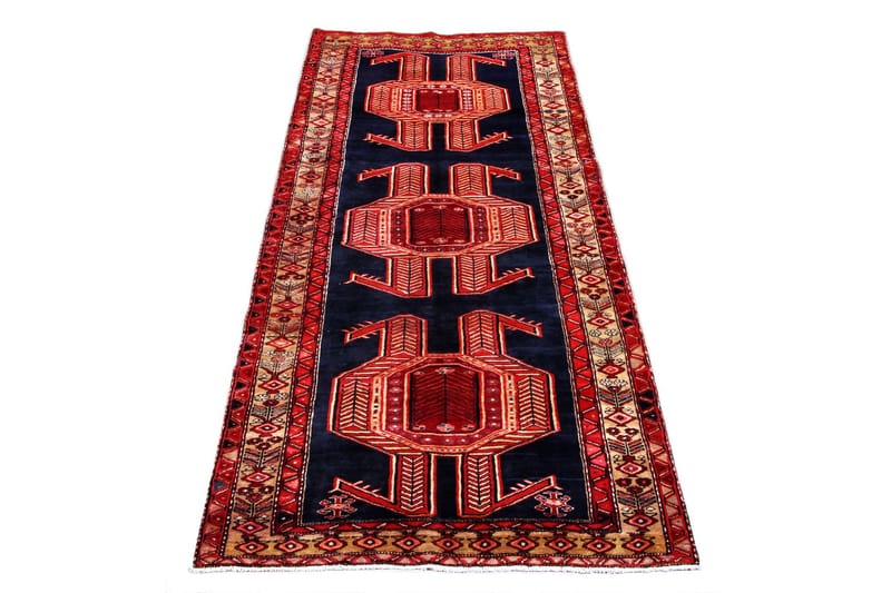 Handknuten Persisk Matta 141x330 cm - Röd/Mörkblå - Textil & mattor - Matta - Orientalisk matta - Persisk matta