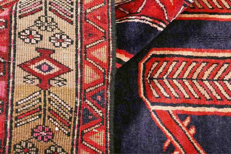 Handknuten Persisk Matta 141x330 cm - Röd/Mörkblå - Textil & mattor - Matta - Orientalisk matta - Persisk matta