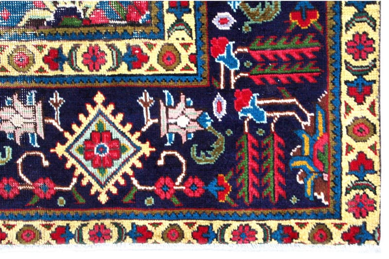 Handknuten Persisk Patinamatta 236x338 cm - Röd/Mörkblå - Textil & mattor - Matta - Orientalisk matta - Persisk matta