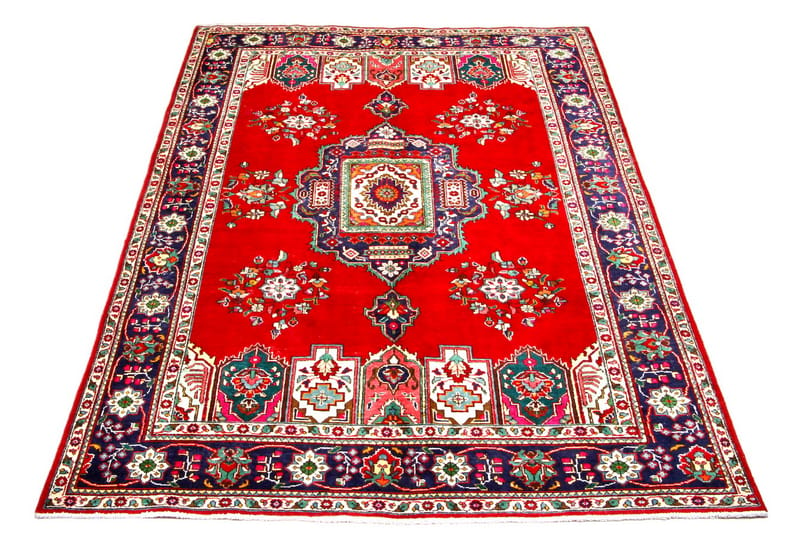 Handknuten Persisk Patchworkmatta 205x301 cm Kelim - R�öd/Mörkblå - Textil & mattor - Matta - Orientalisk matta - Persisk matta