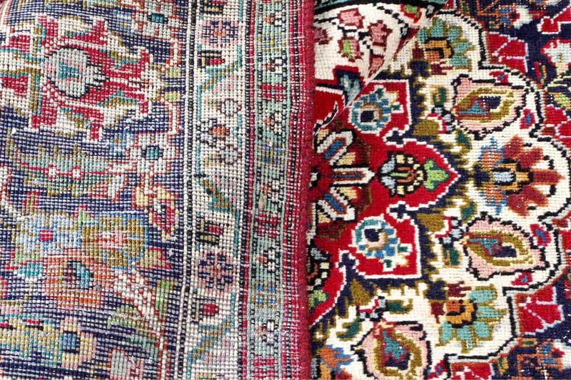 Handknuten Persisk Matta 242x335 cm Vintage - Röd/Mörkblå - Textil & mattor - Matta - Orientalisk matta - Persisk matta