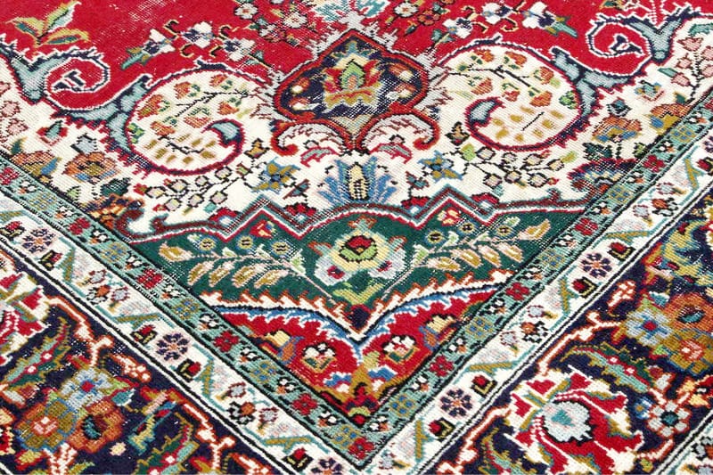 Handknuten Persisk Matta 242x335 cm Vintage - Röd/Mörkblå - Textil & mattor - Matta - Orientalisk matta - Persisk matta