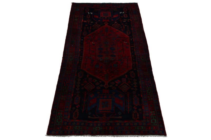 Handknuten Persisk Matta 128x305 cm - Mörkblå/Röd - Textil & mattor - Matta - Orientalisk matta - Persisk matta