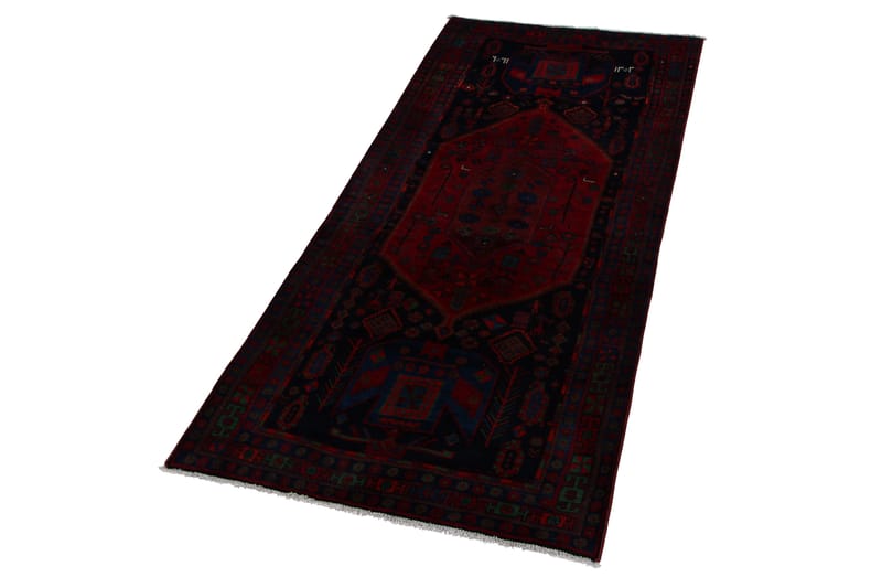 Handknuten Persisk Matta 128x305 cm - Mörkblå/Röd - Textil & mattor - Matta - Orientalisk matta - Persisk matta