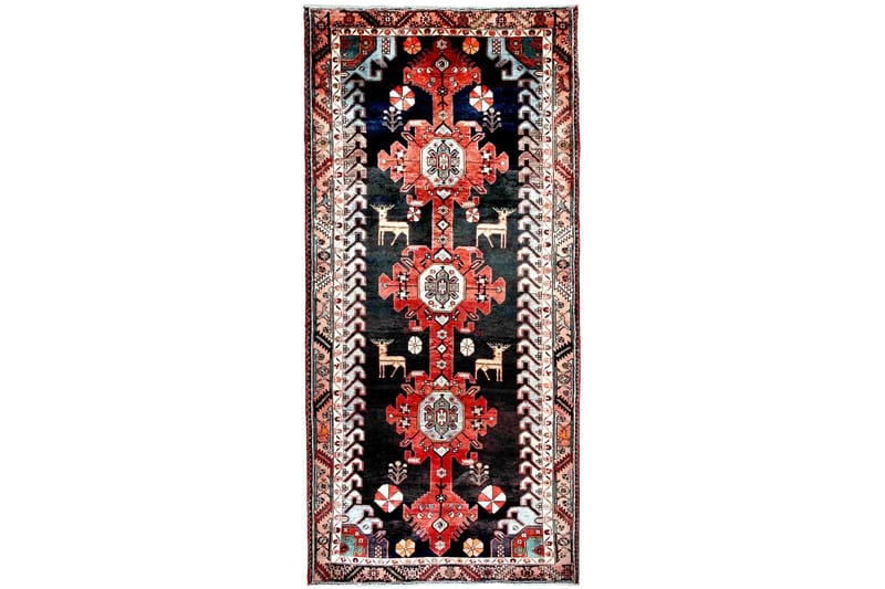 Handknuten Persisk Matta 152x343 cm - Mörkblå/Koppar - Textil & mattor - Matta - Orientalisk matta - Persisk matta