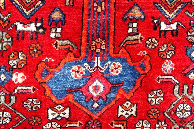 Handknuten Persisk Matta 154x317 cm - Röd/Blå - Textil & mattor - Matta - Orientalisk matta - Persisk matta