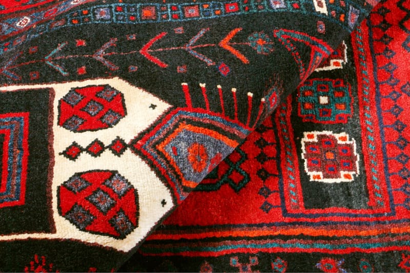 Handknuten Persisk Matta 144x342 cm - Mörkblå/Röd - Textil & mattor - Matta - Orientalisk matta - Persisk matta