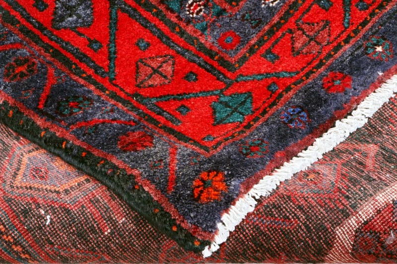 Handknuten Persisk Matta 144x342 cm - Mörkblå/Röd - Textil & mattor - Matta - Orientalisk matta - Persisk matta