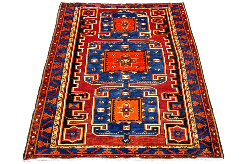 Handknuten Persisk Matta Varni 139x220 cm Kelim - Brun/Blå - Textil & mattor - Matta - Orientalisk matta - Persisk matta