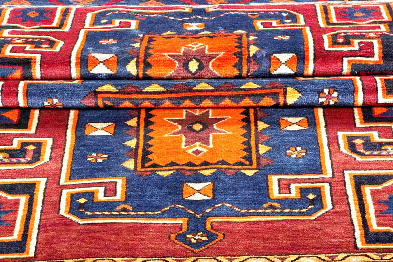 Handknuten Persisk Matta Varni 139x220 cm Kelim - Brun/Blå - Textil & mattor - Matta - Orientalisk matta - Persisk matta