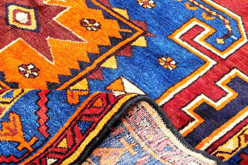 Handknuten Persisk Matta Varni 138x214 cm Kelim - Brun/Blå - Textil & mattor - Matta - Orientalisk matta - Persisk matta