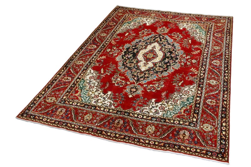 Handknuten Persisk Patinamatta 245x335 cm - Röd/Mörkblå - Textil & mattor - Matta - Orientalisk matta - Persisk matta