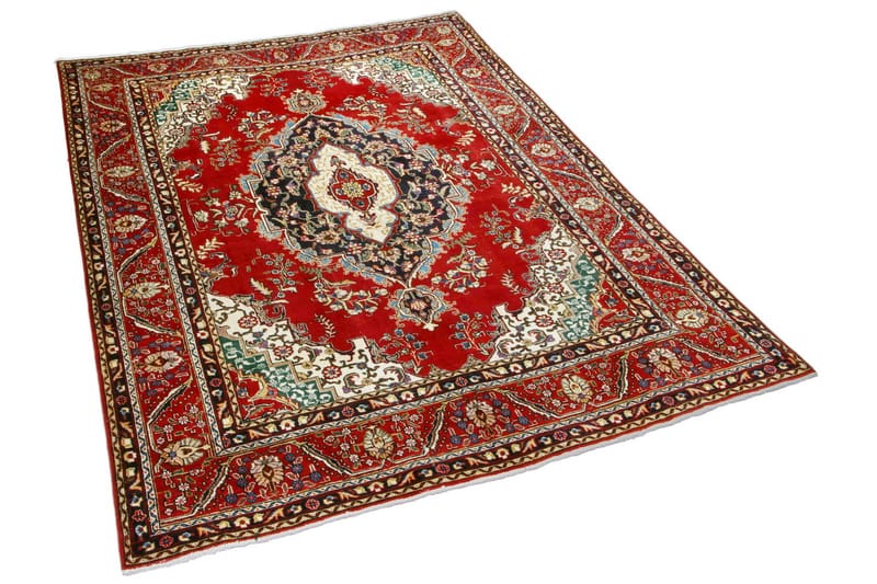 Handknuten Persisk Patinamatta 245x335 cm - Röd/Mörkblå - Textil & mattor - Matta - Orientalisk matta - Persisk matta