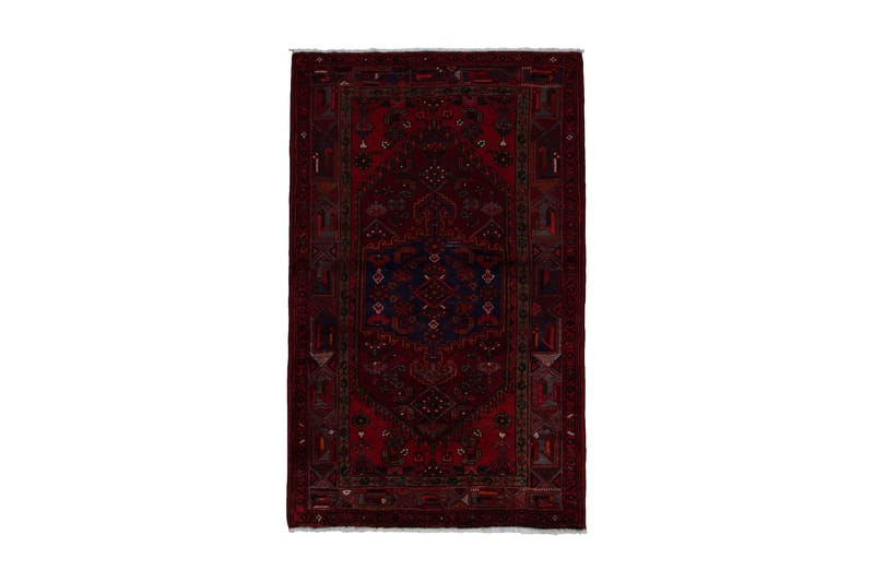 Handknuten Persisk Matta 128x207 cm - Röd/Brun - Persisk matta - Orientalisk matta