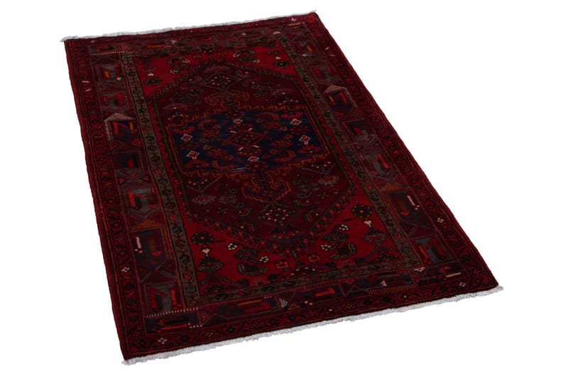 Handknuten Persisk Matta 128x207 cm - Röd/Brun - Textil & mattor - Matta - Orientalisk matta - Persisk matta