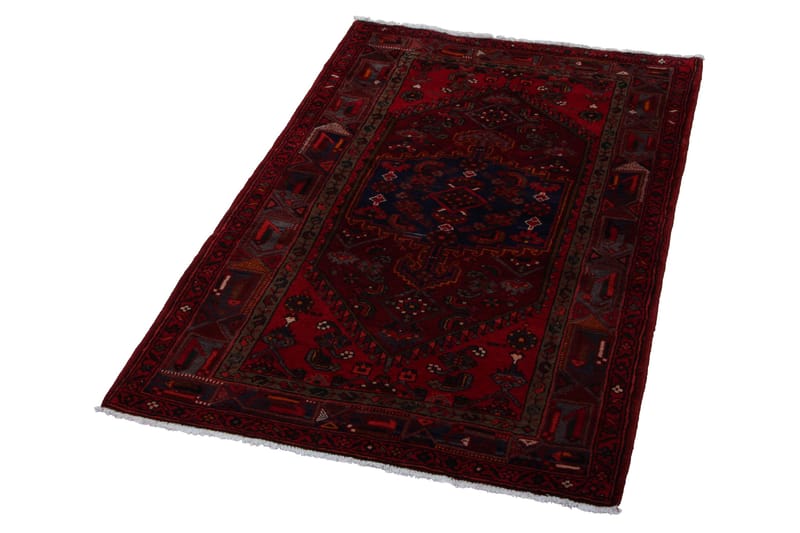 Handknuten Persisk Matta 128x207 cm - Röd/Brun - Textil & mattor - Matta - Orientalisk matta - Persisk matta