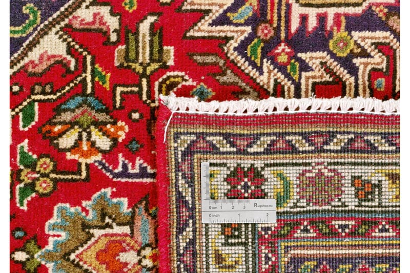 Handknuten Persisk Patinamatta 245x351 cm - Röd/Mörkblå - Textil & mattor - Matta - Orientalisk matta - Persisk matta