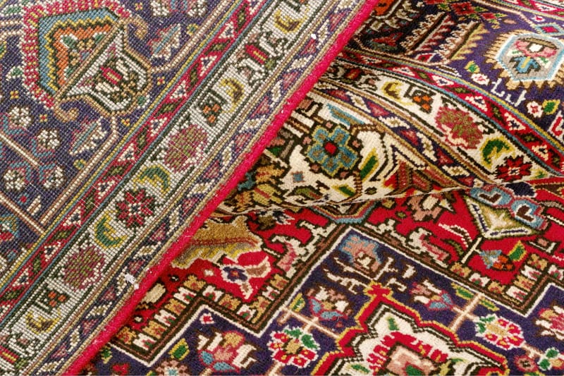 Handknuten Persisk Patinamatta 245x351 cm - Röd/Mörkblå - Textil & mattor - Matta - Orientalisk matta - Persisk matta