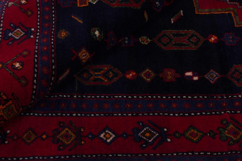 Handknuten Persisk Matta 140x346 cm - Mörkblå/Röd - Textil & mattor - Matta - Orientalisk matta - Persisk matta