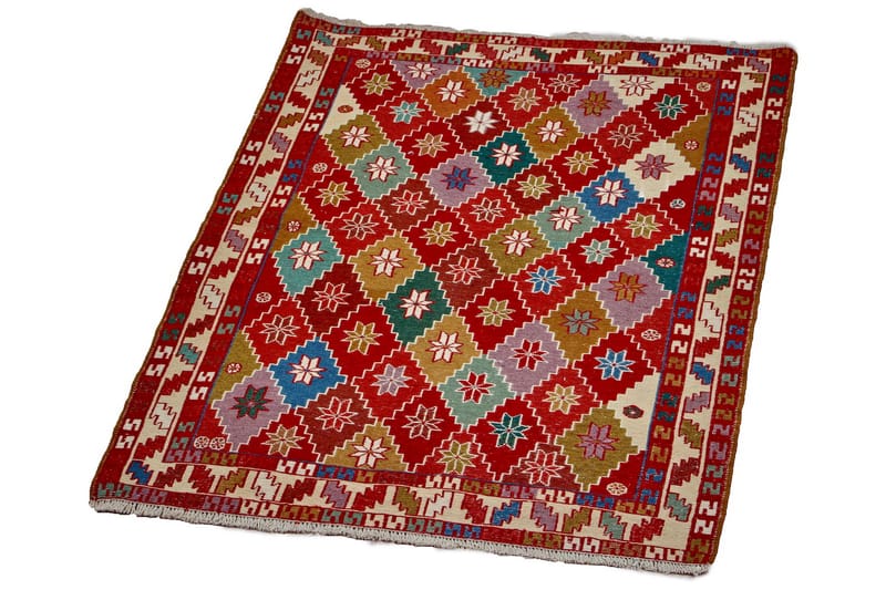 Handknuten Persisk Matta Varni 107x141 cm Kelim - Flerfärgad - Textil & mattor - Matta - Orientalisk matta - Kelimmatta