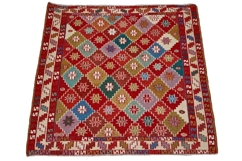 Handknuten Persisk Matta Varni 107x141 cm Kelim - Flerfärgad - Textil & mattor - Matta - Orientalisk matta - Kelimmatta