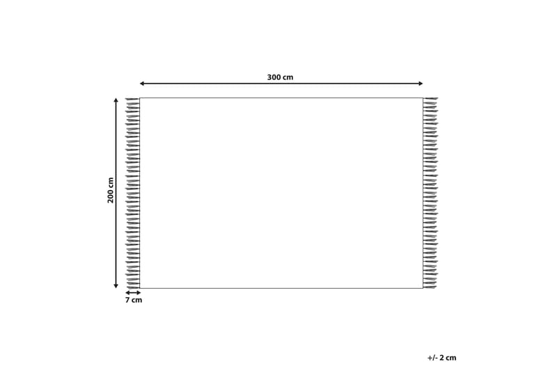 Kelimmatta Parakar 200x300 cm - Röd - Kelimmatta